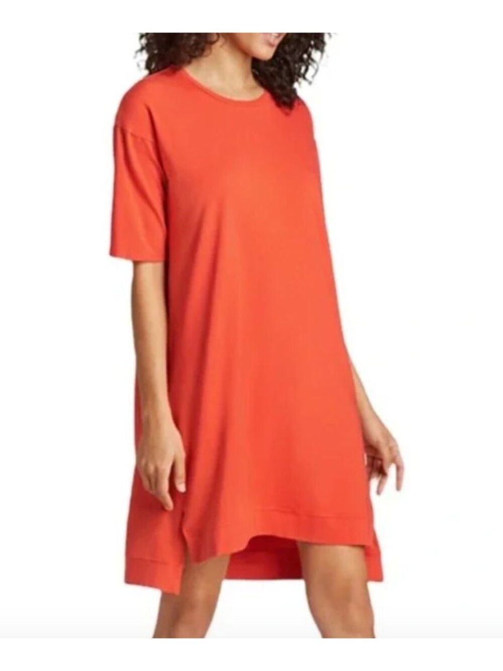 EILEEN FISHER organic a line cotton jersey tshirt dress size L